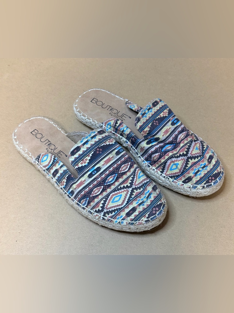 Boutique by Corkys Aztec Slip On Shoes Size 9